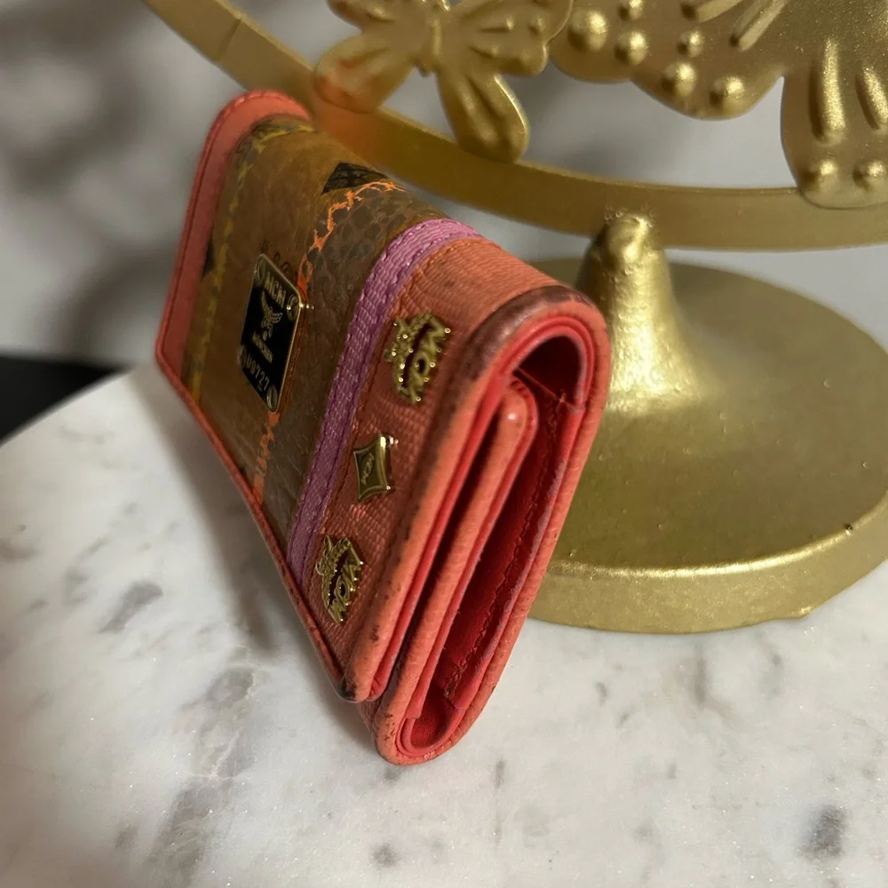 MCM Multicolor Wallet with Gold Accents - Picture 4 of 9